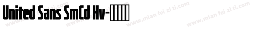 United Sans SmCd Hv字体转换